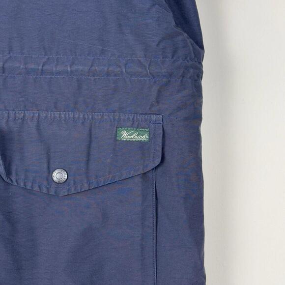 Vintage Woolrich Parka Coat Wool Blend Lined Women 8377 Navy Sz L Plaid Outdoor - Picture 9 of 13